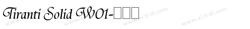 Tiranti Solid W01字体转换